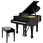 Baby grand piano